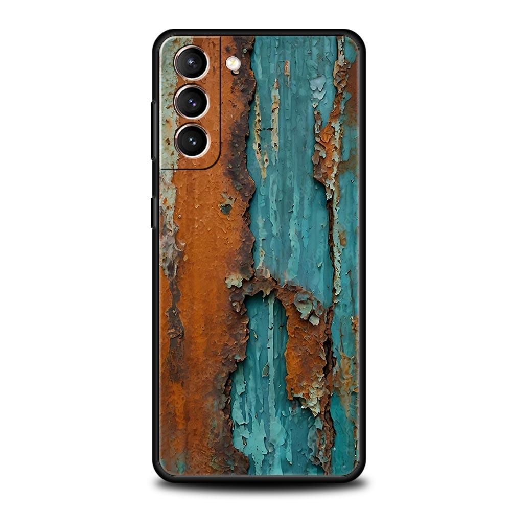 Винтажный промышленный стиль Ржавый чехол для телефона для Samsung Galaxy S26 S25 S24 S23 S22 S20 S21 FE Ultra S25 Edge Plus Мягкий чехол из ТПУ