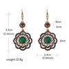 Drop Earrings Ethnic Long Clip Crystal Vintage Party Cuff Wedding Bohemian Earrings For Women