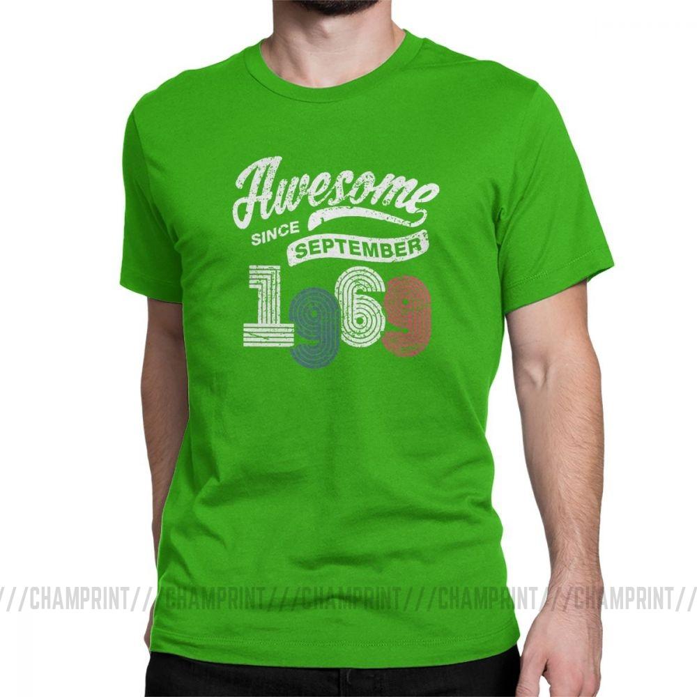 Awesome Since September 1969 T Shirt Vintage 50 Years Old 50Th Birthday Gift Men S T