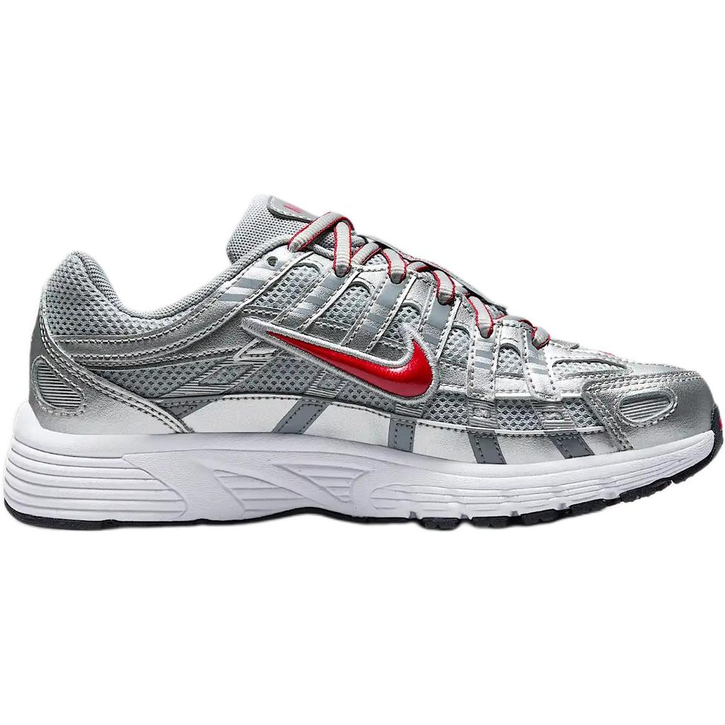 Nike Детские кроссовки P-6000 GS Metallic Silver Gym Red Flat-Silver Cool-Grey HV5064-002