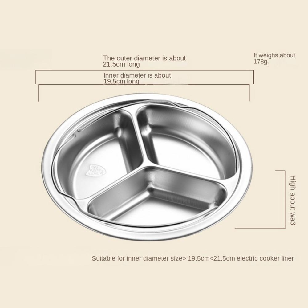 Durable Stainless Steel Steamer Basket with Handle Stackable Steamer Plate Cooking Tool Round Pot Insert for Eggs Meat Fish Corn