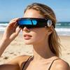 Futuristic Cyberpunk Sunglasses, UV400 Protection Sunglasses, Irregular Shape Punk Shades for Beach Party Outdoor Sports