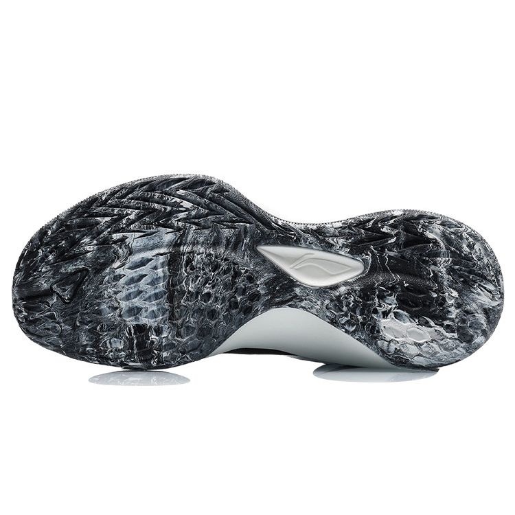 Кроссовки для баскетбола Li Ning Combat Low Shock Absorbing Non-Slip, износостойкие, мужские, черные, белые ABPR027-3