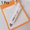 Kawaii Mini Pocket Cat Paw Art Utility Knife Express Box Knife Paper Cutter Craft Wrapping Refillable Blade Stationery