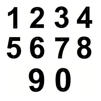 Плавающий номер дома Металлический современный номер дома для уличного почтового ящика Двор Дом Дверь Стена Гараж Ворота с набором гвоздей