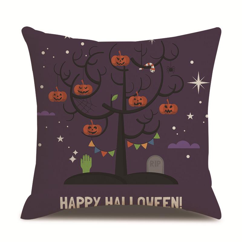 Хэллоуин Льняная Наволочка Наволочка с Принтом