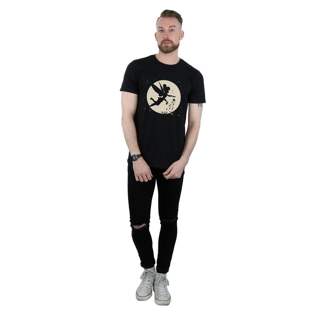 Disney Mens Tinkerbell Moon Cropped T-Shirt