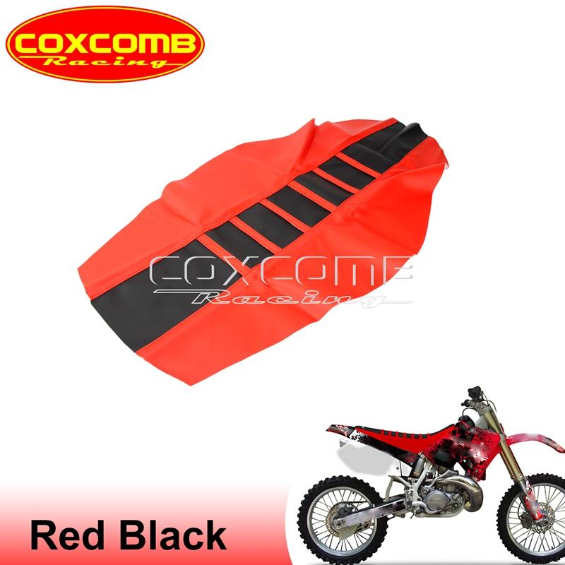 Custom MX Seat Cover Ribbed Motocross Racing Seat Pad For Suzuki Yamaha Gas Gas Kawasaki KLX KXF EXC RM RMZ DRM WR YZ 125 450