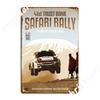 41st Safari Rally Poster Metal Plaque Designing Club Bar Wall Decor Club Home Tin Sign Poster