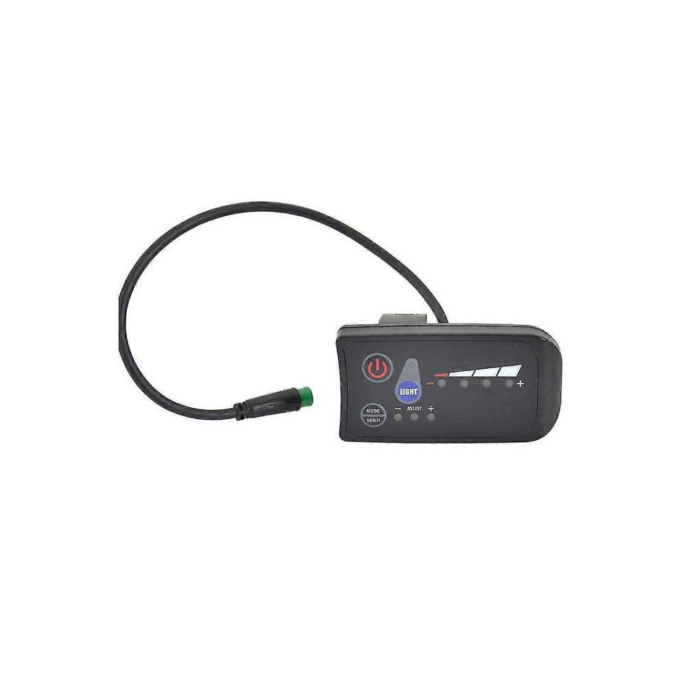 Waterproof 36V Electric Bike Display S810 with LED, Gear Memory, Black ABS Panel