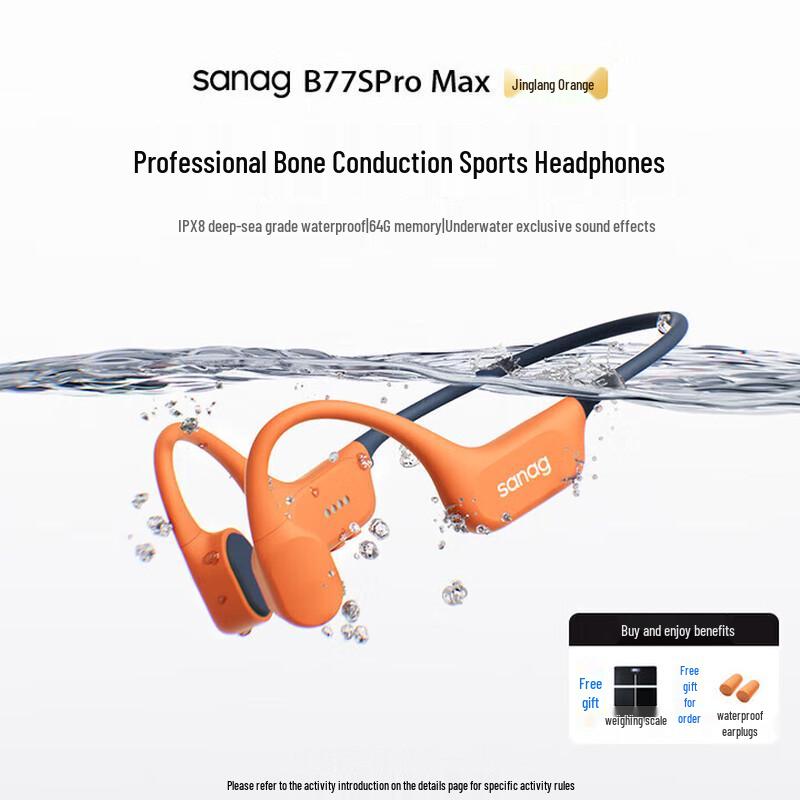 Saina B77S Pro Max Bone Conduction Sports Bluetooth Headset