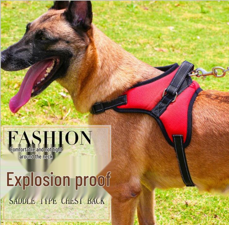 Шлейка для собак K7 против рывков и поводок