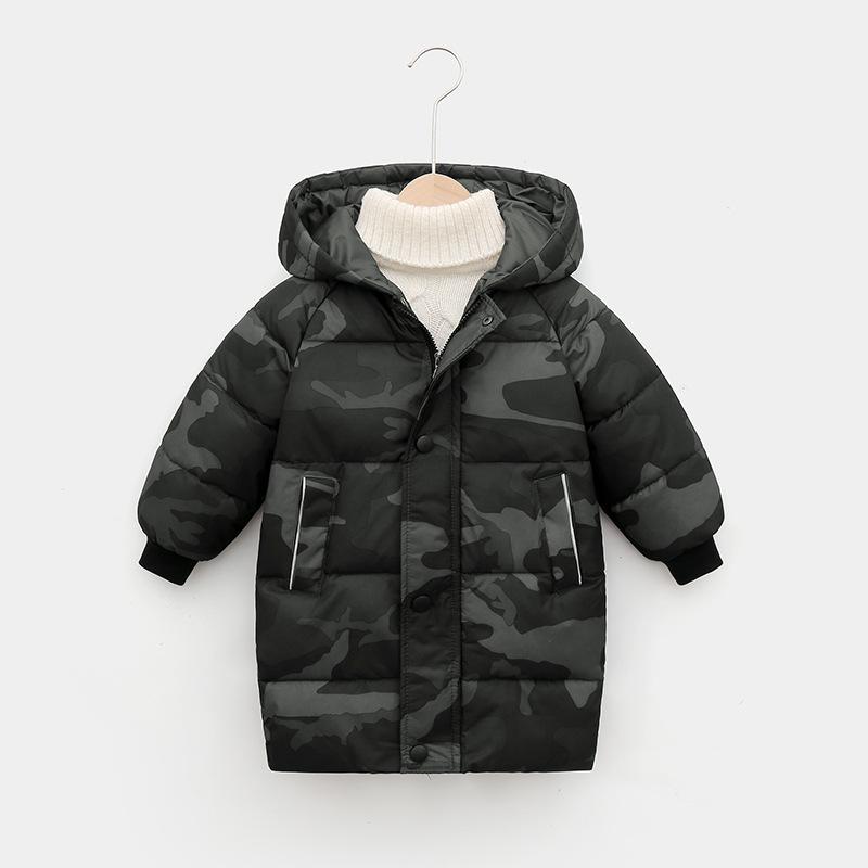 New Children's Down Jacket Boys Girls Winter Clothes Korean Cotton Padded Clothes Baby Thickened Coat