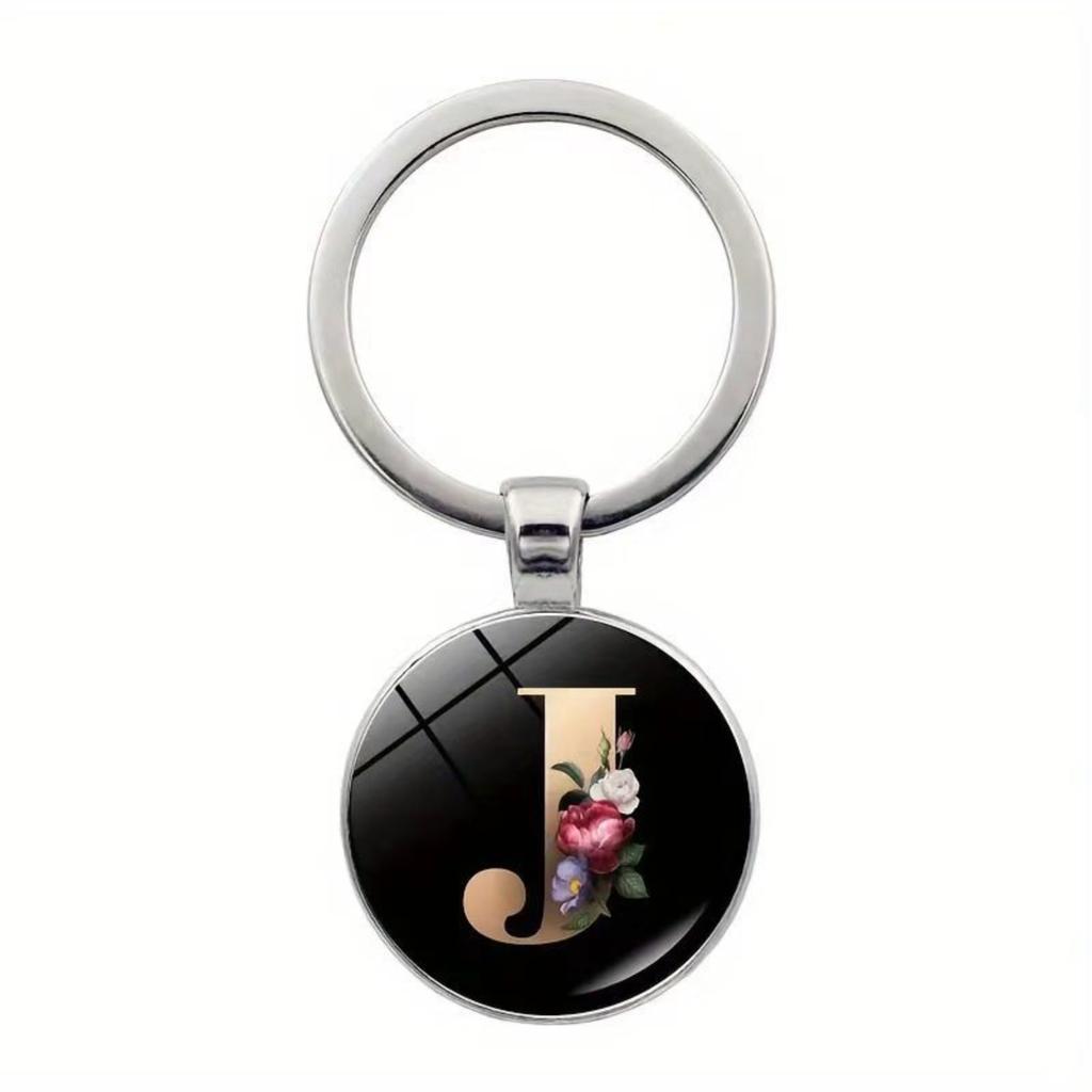 Fashion Alloy Keychain Pendant Round Metal Key Ring