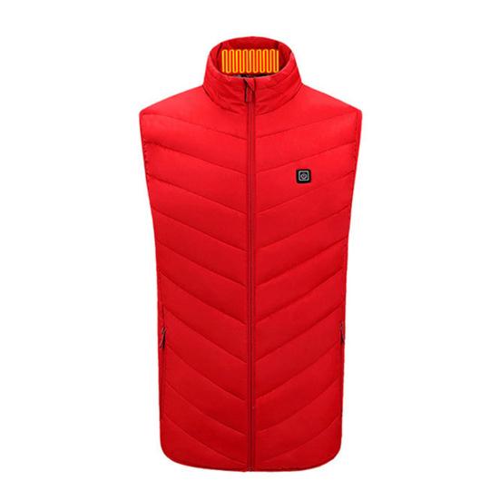 Унисекс Жилет с подогревом USB Куртка с подогревом 3 температурных режима 2 зоны Жилет Пальто Стойка