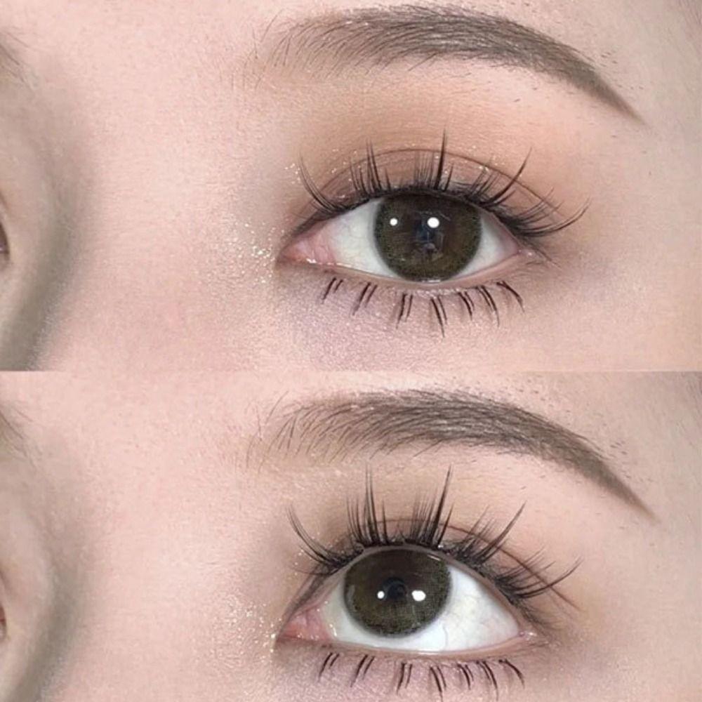 Наращивание самоклеящихся ресниц пучки Макияж без клея Накладные ресницы Наращивание ресниц