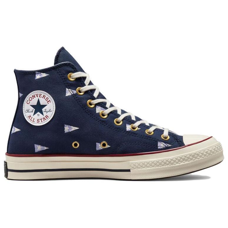 Converse Кроссовки Chuck 70 High Nautical Flag Unisex, синие, темно-синие, ультрафиолетовые A04965C