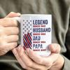 Забавная кофейная кружка Легенда Этап Керамическая кружка 11/15 унций Персонализированный подарок для папы Мужа Дедушки Можно мыть в посудомоечной машине Новинка Кружка для Дня Рождения Дня Отца