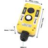 2025 Latest Model  Electric Hoist Crane Pushbutton Switch AC250V 5A 500V 2A IP68