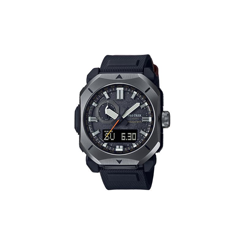 Casio Серия PRO TREK-Дисковый двойной дисплей-Солнечная батарея-Для улицы, городского леса, спорта-Солнечно-кварцевый механизм-Ремешок из смолы-Японские и корейские часы PRW-6900Y-1PR