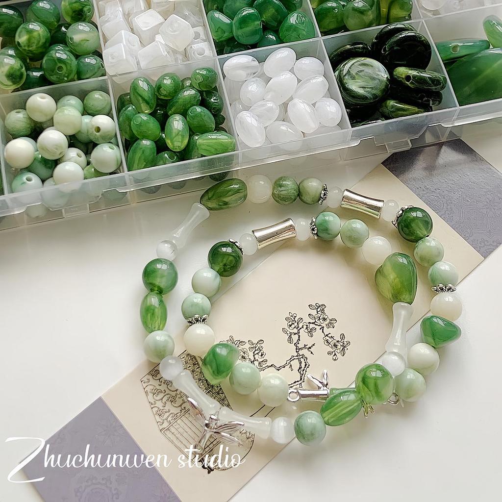 Retro Chinese Resin Beads: DIY Handmade Bracelet & Necklace Kit Inspired by The Wizard of Oz