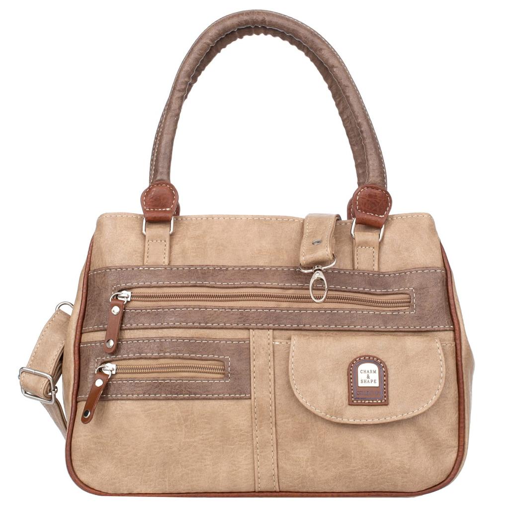 Charm&Shape Medium Women' Shoulder Bag Taupe
