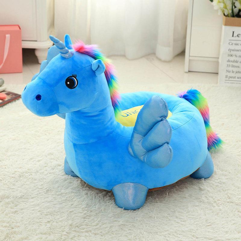 Unicorn Children'S Sofa Plush Toy Doll Doll Seat Cushion Lazy Animal Sofa Birthday Gift Girl