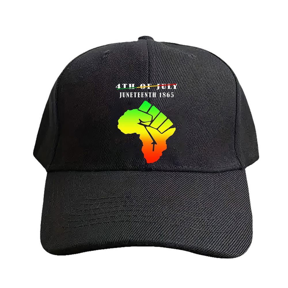 JULY JUNETEENTH INDEPENDENCE FREEDOM DAY Classic Adult Peaked Hat Adjustable Printed Baseball Caps Trucker Cap A for Man