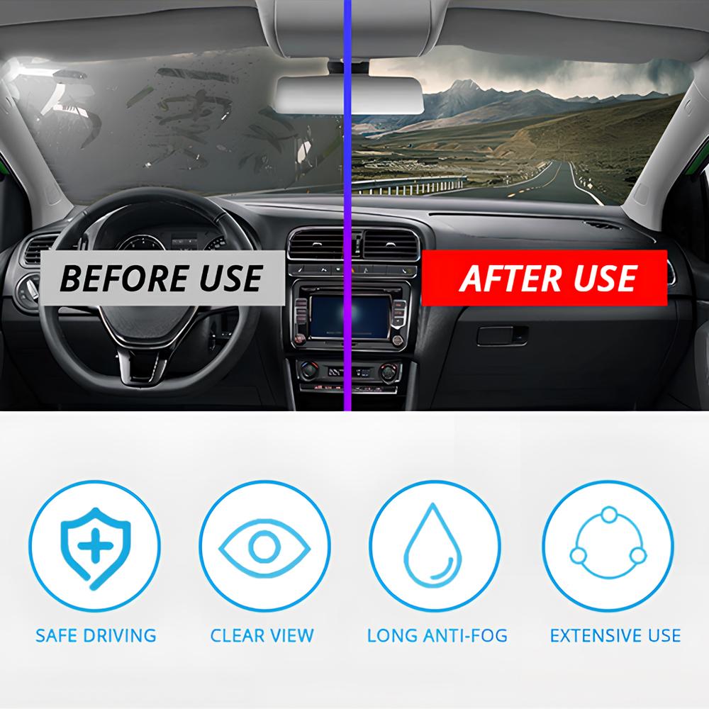 100ml Long Lasting Ati-Fog Agent Prevents Fogging Clear Vision Water Repellent Car Interior Windshield Glass Auto Accessory