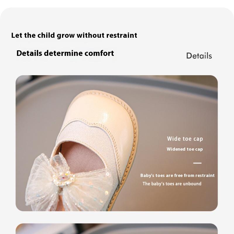 Весна и осень новый стиль модная маленькая девочка танцы удобная мягкая подошва кожаная обувь