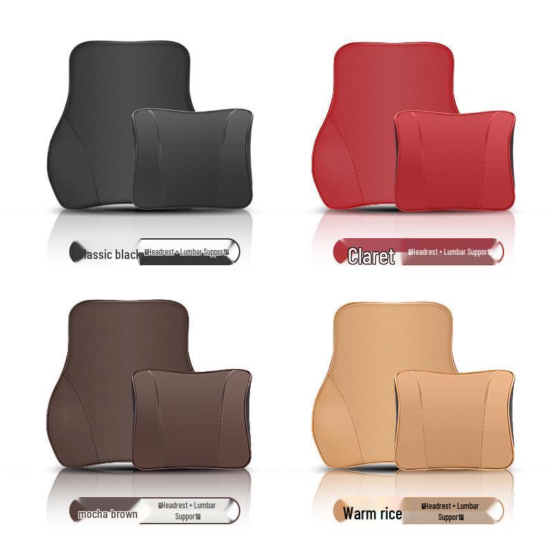 Genuine Leather Headrest & Neck Support for Toyota Crown Land Cruiser