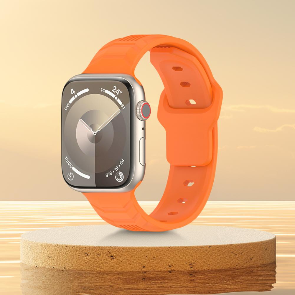 Силиконовый ремешок для Apple Watch 10 46 мм, сменный спортивный ремешок для часов, регулируемый ремешок для часов, впитывающий пот, для iWatch Series10/9/6/7/SE/8/Ultra49 мм