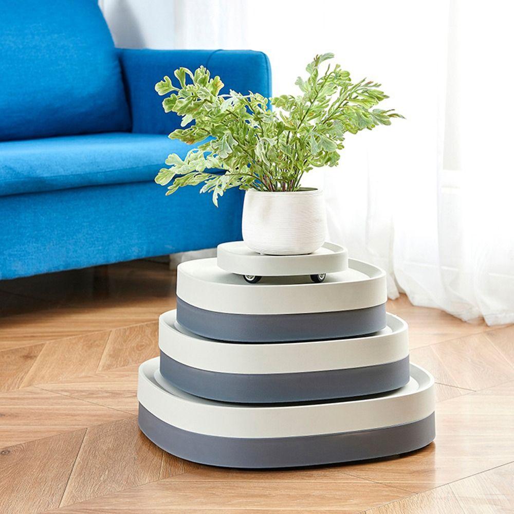 Heavy Duty Flower Pot Mobile Tray Square Rolling Plant Tray Universal Wheel Mobile Base Indoor