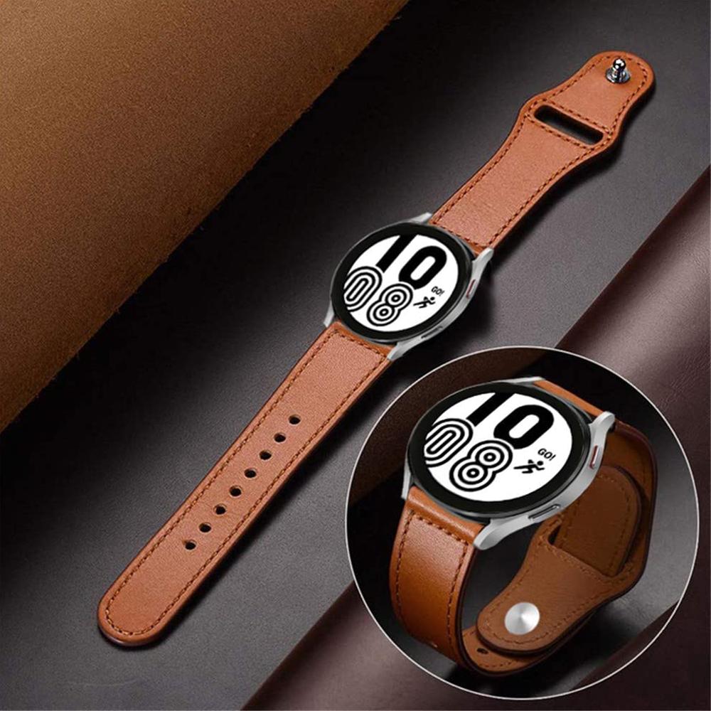 20mm 22mm Band For Samsung Galaxy watch 4/7/5 Pro/6/classic/Gear s3 40mm 44mm Leather bracelet correa Huawei GT/2e/3/4/5 straps