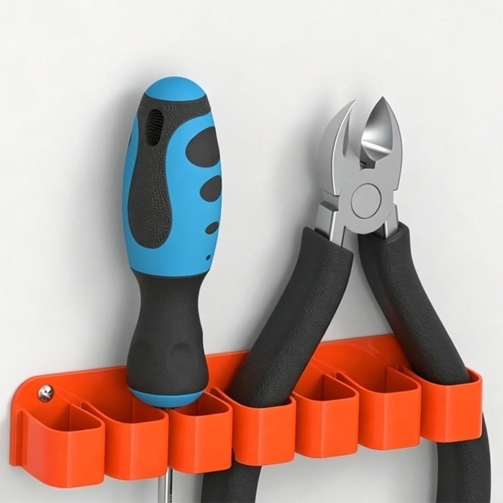 Heavy-Duty Metal Wall Mount Tool Rack Versatile Metal Tool Holder For Workshop