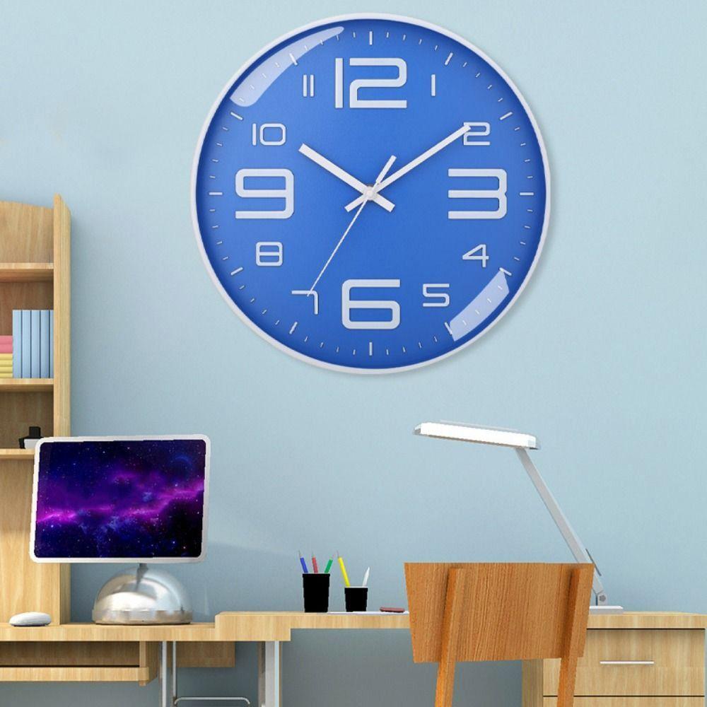 Unique Digital Clock Round Wall Hanging Clock Creative Nordic Wall Clock Bedroom