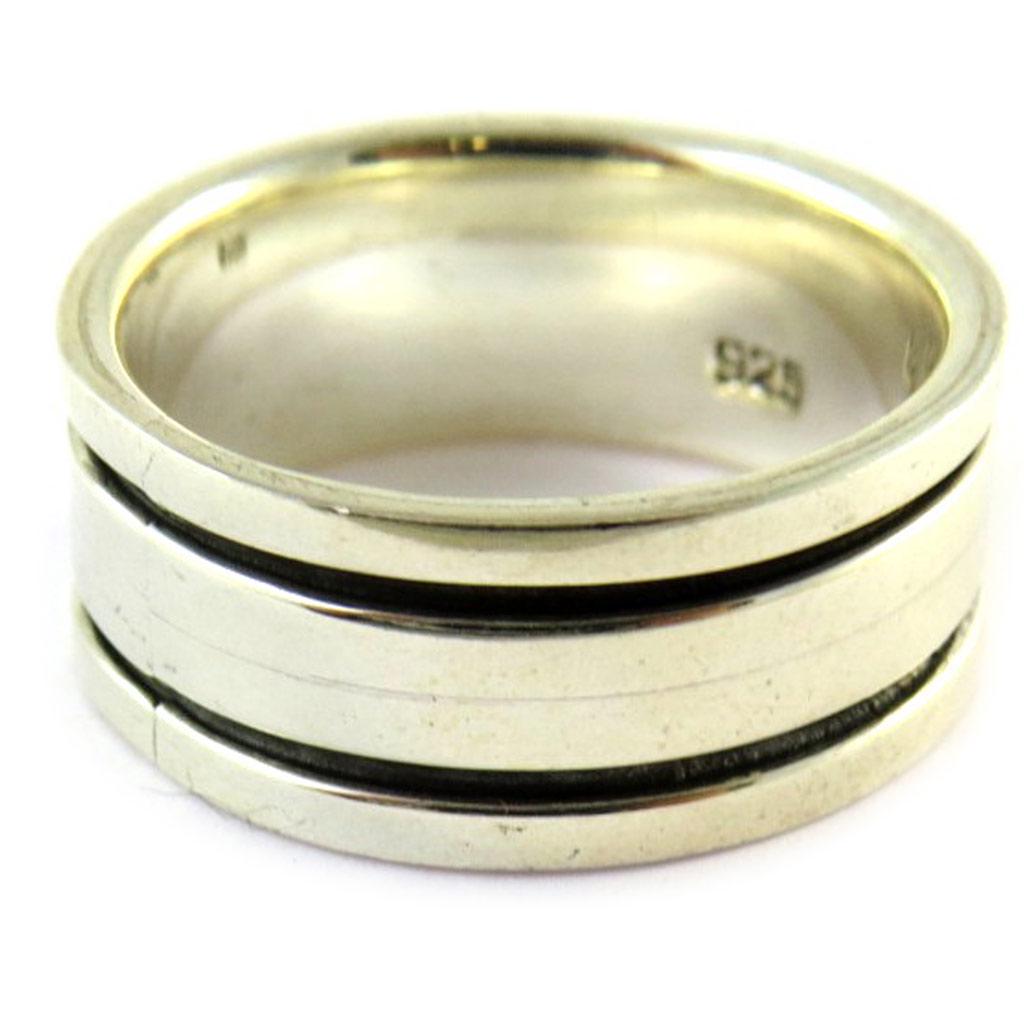 Серебряное кольцо "Трезвость"