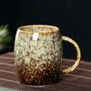 400 мл ретро-керамическая глазурованная кружка для кофе и молока, большая емкость, простая чашка для чая, бытовая пара, чашка для воды