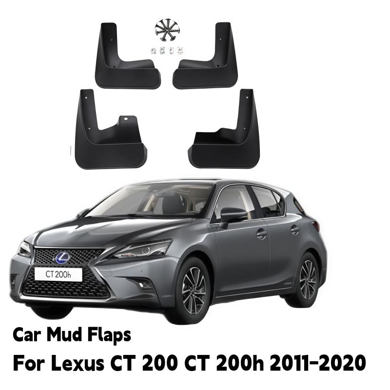 2011- For Lexus CT200 CT200h ZWA10 4PCS ABS Mud Flaps Front Rear Splash Guards Mudguards Car Accessories