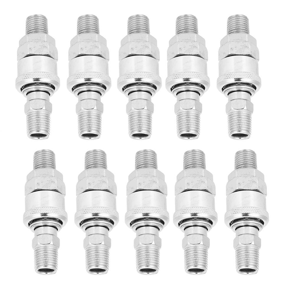 10Pcs Air Compressor Connector Barb SelfLocking CType Male Female Quick Release for PU Hose