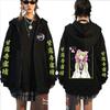 Anime Demon Slayer Kanroji Mitsuri Cute Hooded Kimetsu No Yaiba Men Women Zipper Hoodies Harajuku Sweatshirt Unisex Zip Jacket