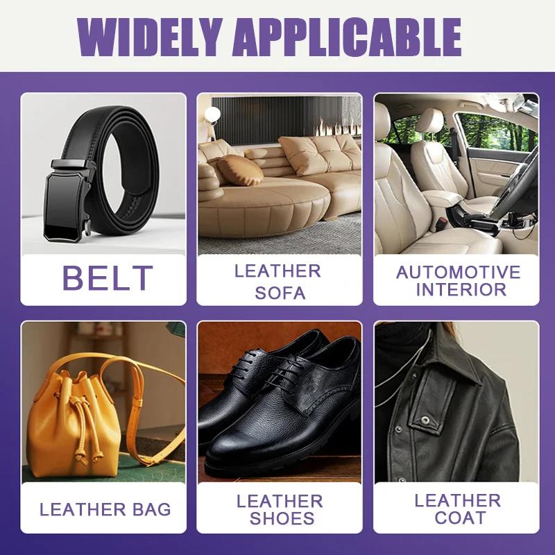 Набор для ремонта кожи автомобиля Жидкий бальзам для восстановления кожи Инструмент для ремонта без нагрева Дыры, царапины, трещины, разрывы Набор для восстановления обуви