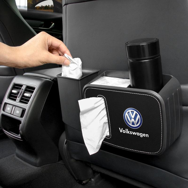 Car Seat Trash Can with Paper Box Pressing Type Trash Car Accessories For Volkswagen Bora 1J2 1K2 16