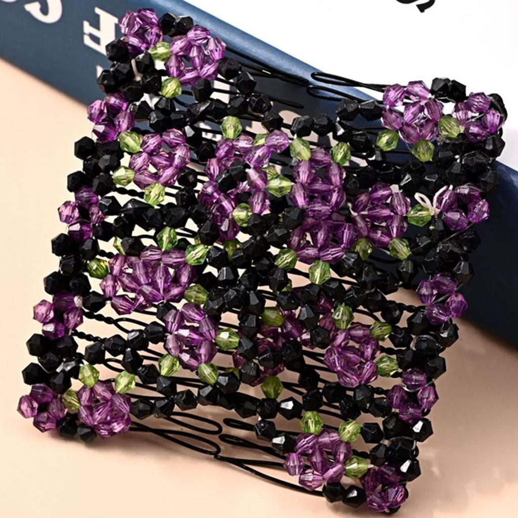 Женская волшебная эластичная расческа для волос 2 ряда волшебная легкая растягивающаяся расческа для волос для дня рождения, сцены, вечеринки, прически