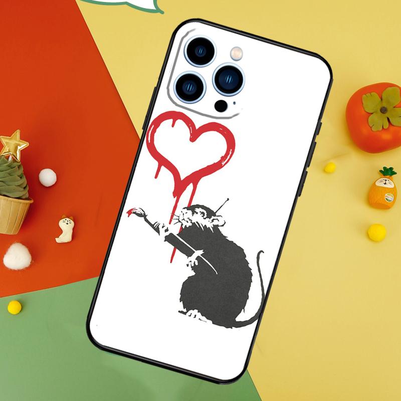 Милый Мультяшный Животный Крыса Чехол для Телефона Для iPhone 17 Pro Max 16 15 14 12 11 13 Pro Max Plus 12 13 Mini 16e 17 Air Чехол