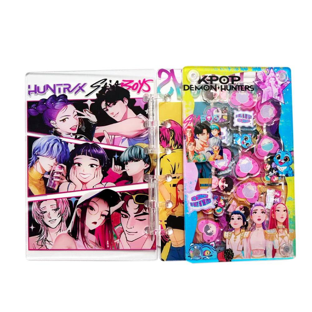 A7 Kpop Demon Hunters Notebook and Journals Rumi Mira Zoey Binder Cartoon Anime Pattern Stationery Supplies Back To School Gifts