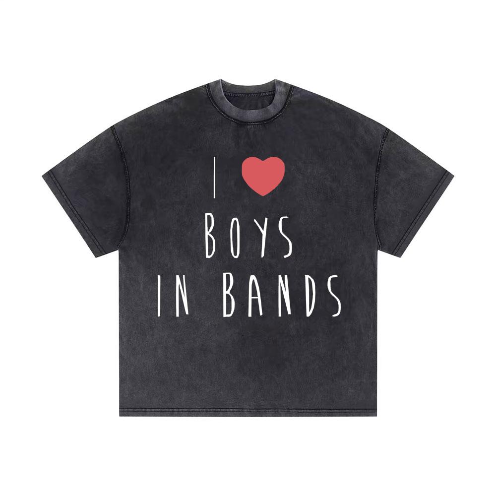 Washed Vintage Backstreet Boys Black Blue World Tour Tshirt Boy Band Bsb Group Pop Music Tshirt Men Hip Hop Oversized T Shirt