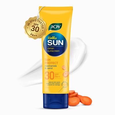 Joy Солнцезащитный крем широкого спектра действия SPF 30 для лица и тела (120мл) | Проверено IN VIVO | Солнцезащитный крем и средство против загара для нормальной и жирной кожи | Легкий, Без