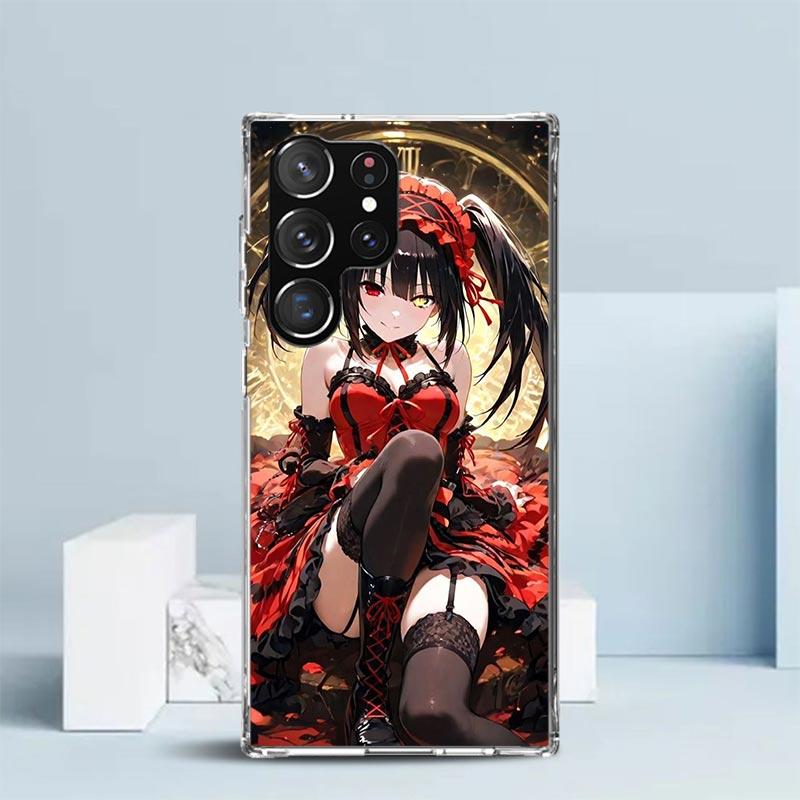 Date A Live Токисаки Куруми Мягкий чехол для Samsung Galaxy S25 Edge S26 S24 S23 Ultra Чехол для телефона S22 S21 Plus S20 FE Печатный узор