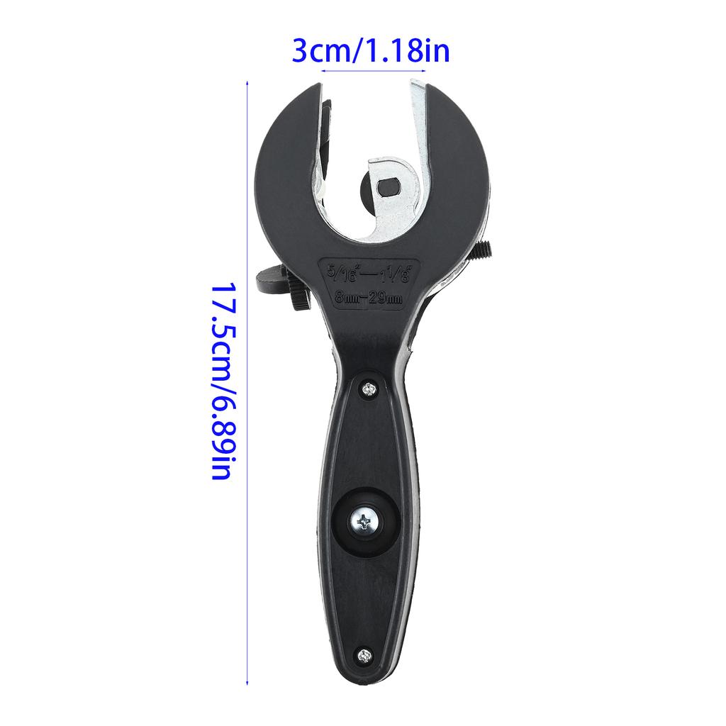 1pc 36" Degree Ratcheting Tubing Cutter 2-in-1 U Adjustable Potable for 5/16" to 1-1/8" Tubing HAVC Repair Copper/PVC Pipe